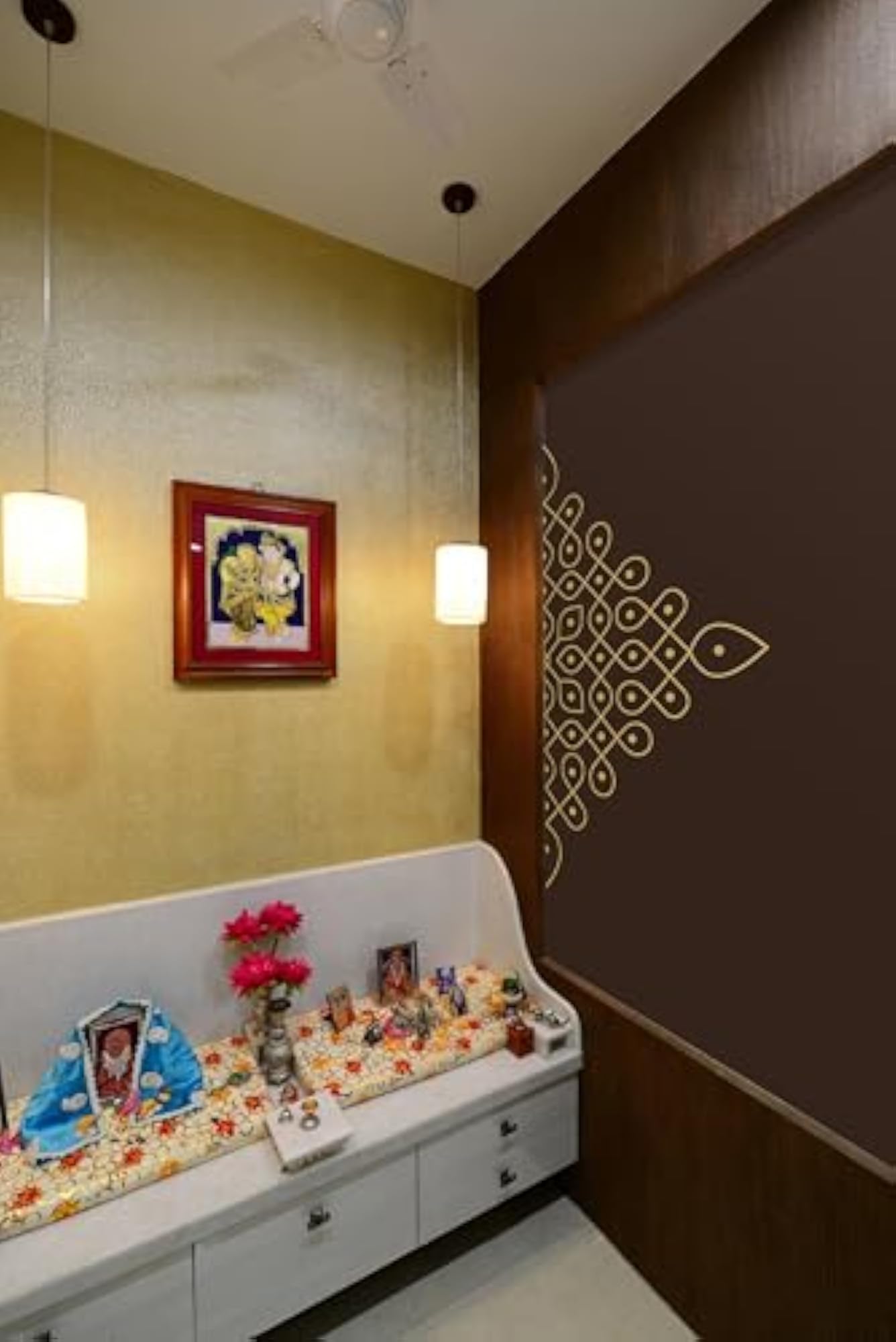 Vinyl Stunning Rangoli Wall Sticker Artistic Decor